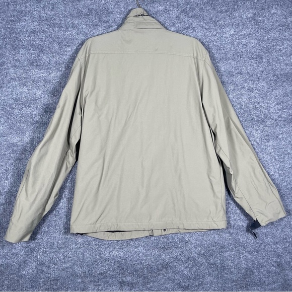 Eddie Bauer Men’s Medium Green/ Tan Fleece Lined Jacket Active Hiking Gorpcore - Picture 3 of 16